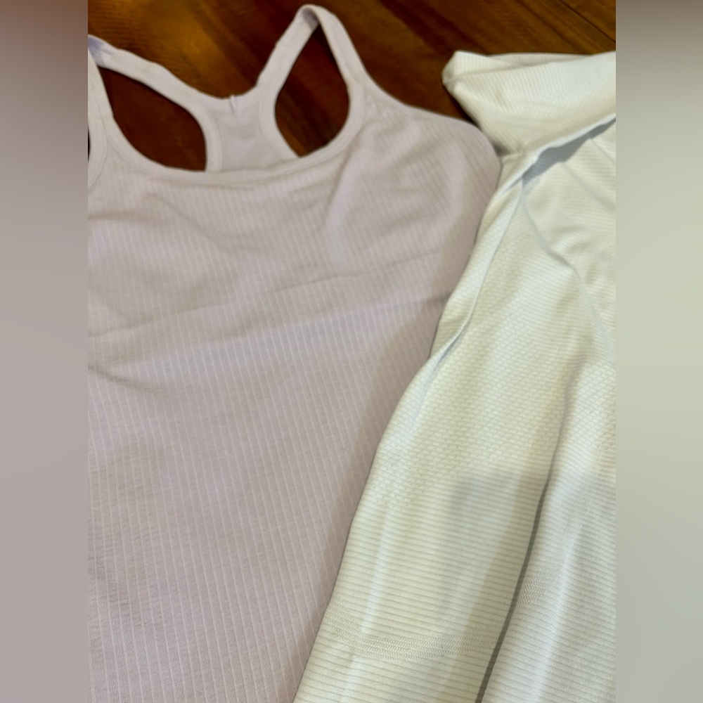 LULULEMON Ebb to Street Tank PETAL PINK size 8 - Picture 4 of 5